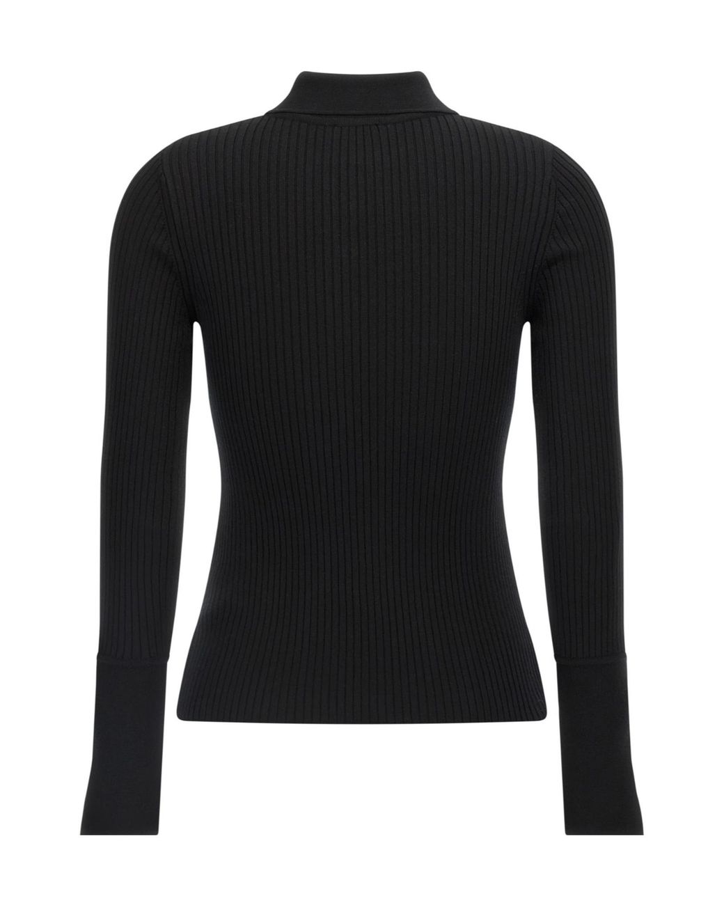 Courreges Black Courrèges Logo Embroidered Knitted Jumper