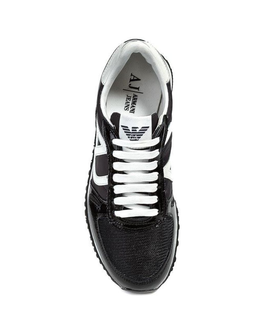 Armani Jeans Black Logo Details Casual Sneakers for men