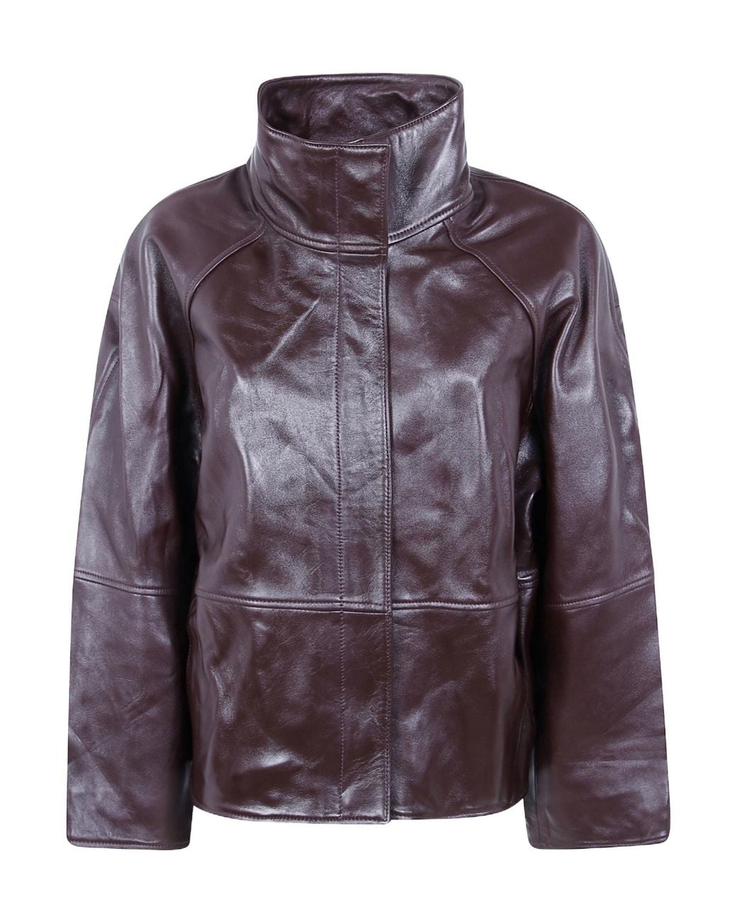 Soeur Purple 'Gamma' Soft Leather Jacket