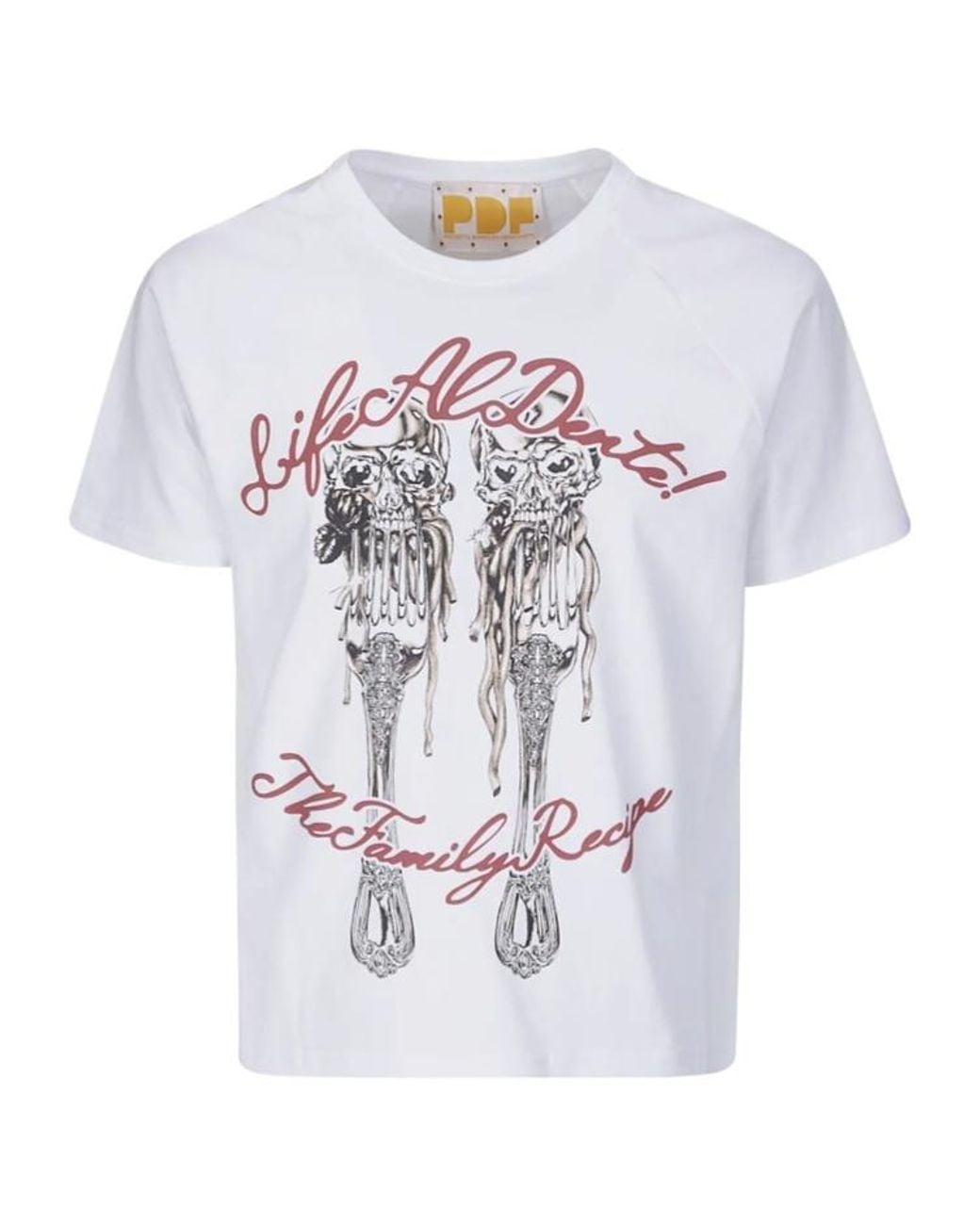 PDF CHANNEL White Pdf Life Al Dente Graphic T-Shirt for men