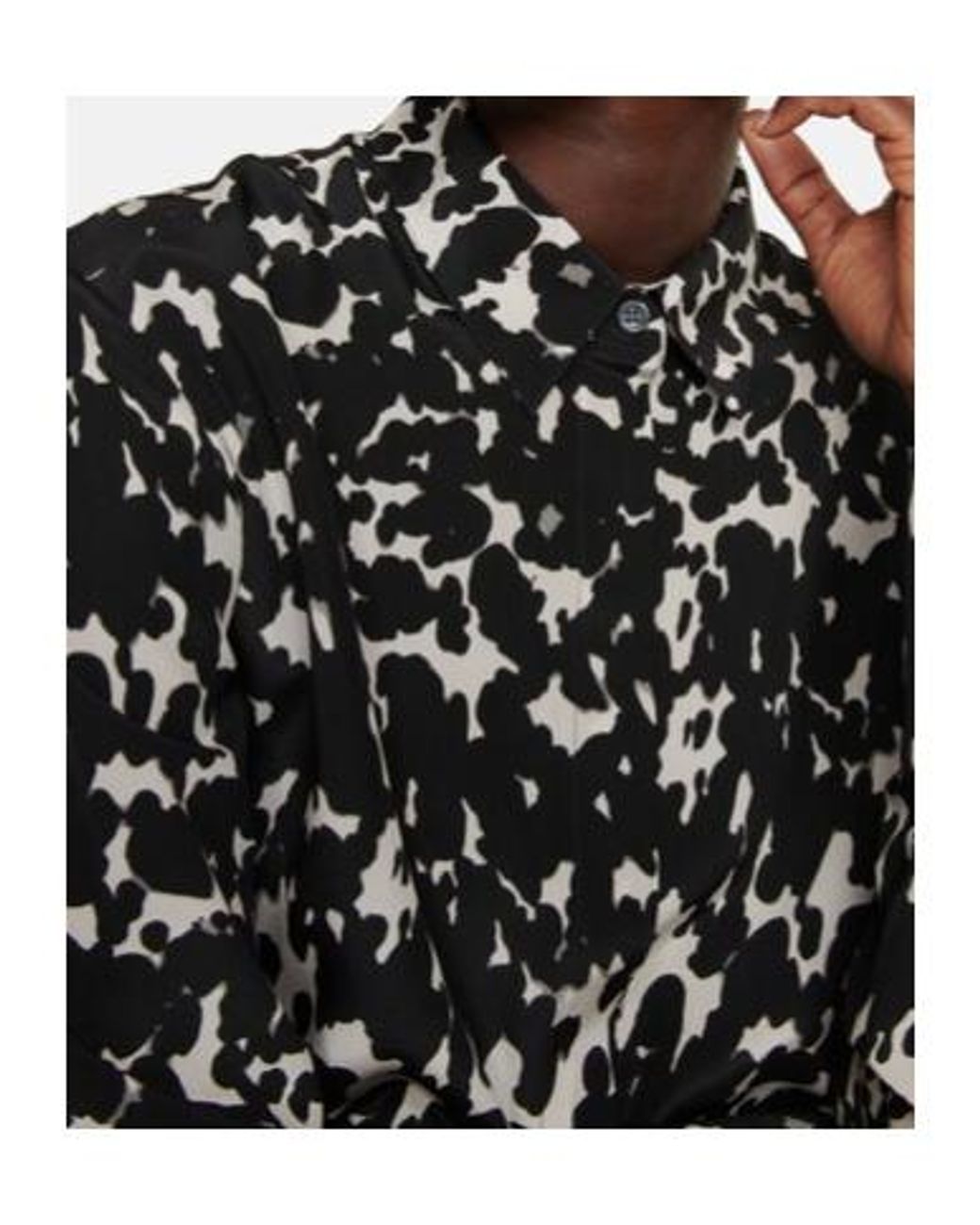 Altuzarra Black Chika Printed Silk Shirt