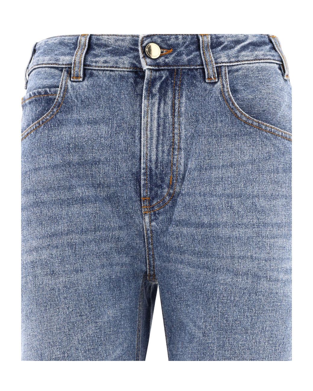 Chloé Blue Chloé Boyfriend Straight-Leg Jeans