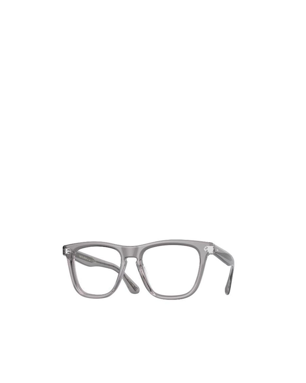 Oliver Peoples White Square Frame Glasses for men