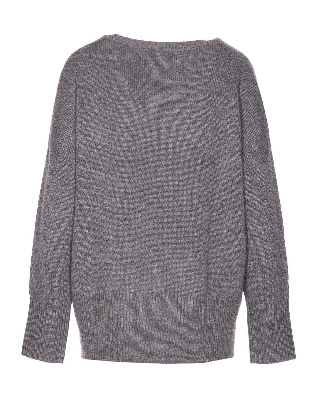 Lisa Yang Gray Mila Crewneck Knitwear