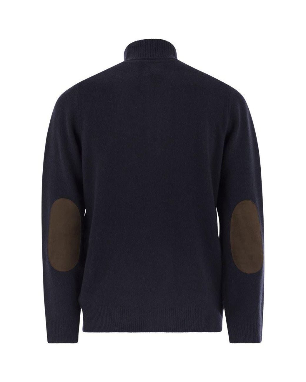 Barbour Blue High-Neck Cardigan for men