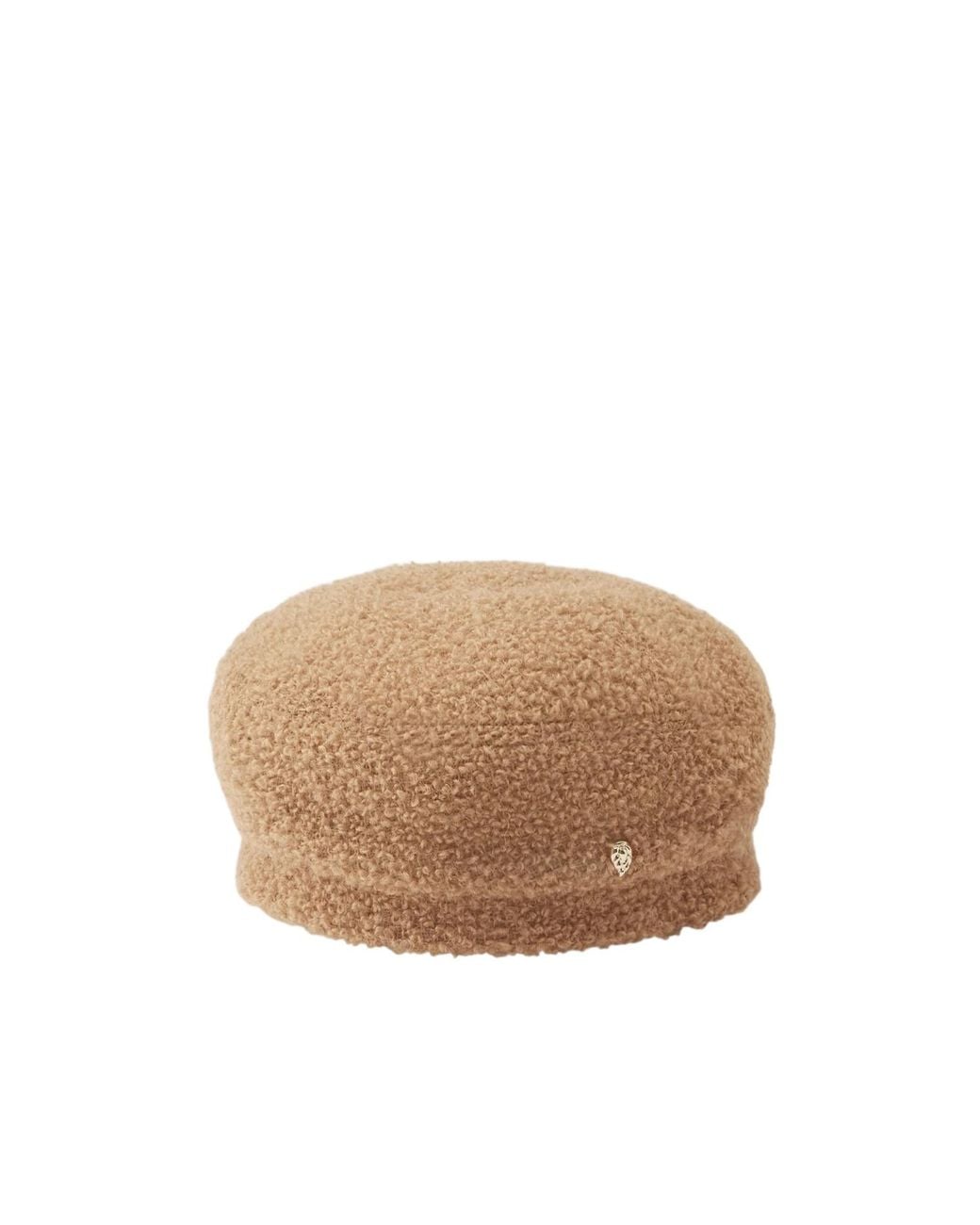 Helen Kaminski Brown Beret With Appliqué Details