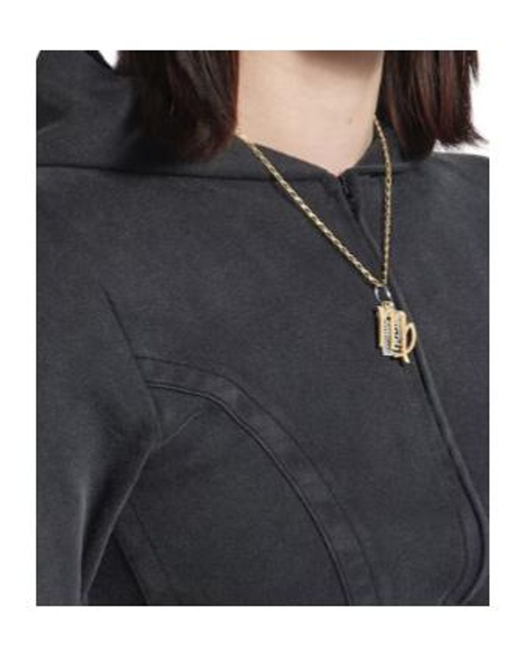 Balenciaga Metallic Horoscope Virgo Necklace