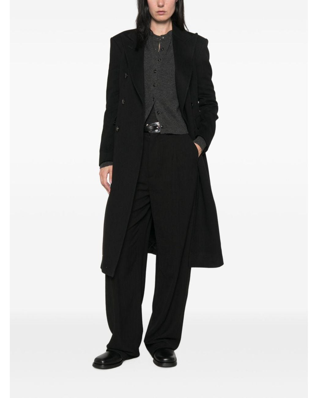 Lisa Yang Black Karia Button-Fastening Cardigan