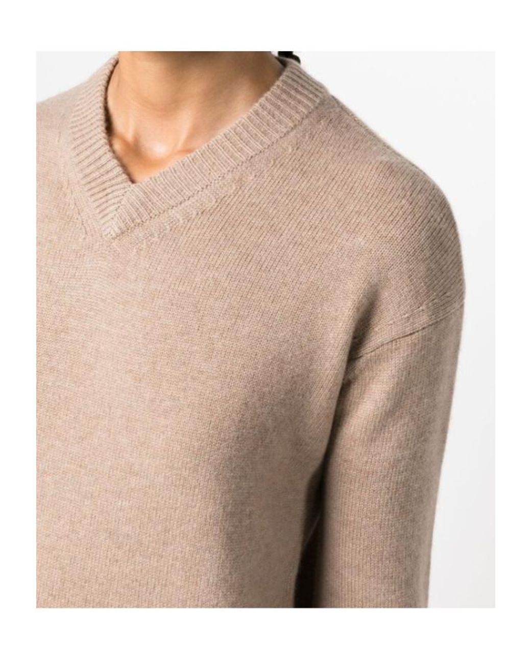 Max Mara Natural 'S V-Neck Long-Sleeved Jumper