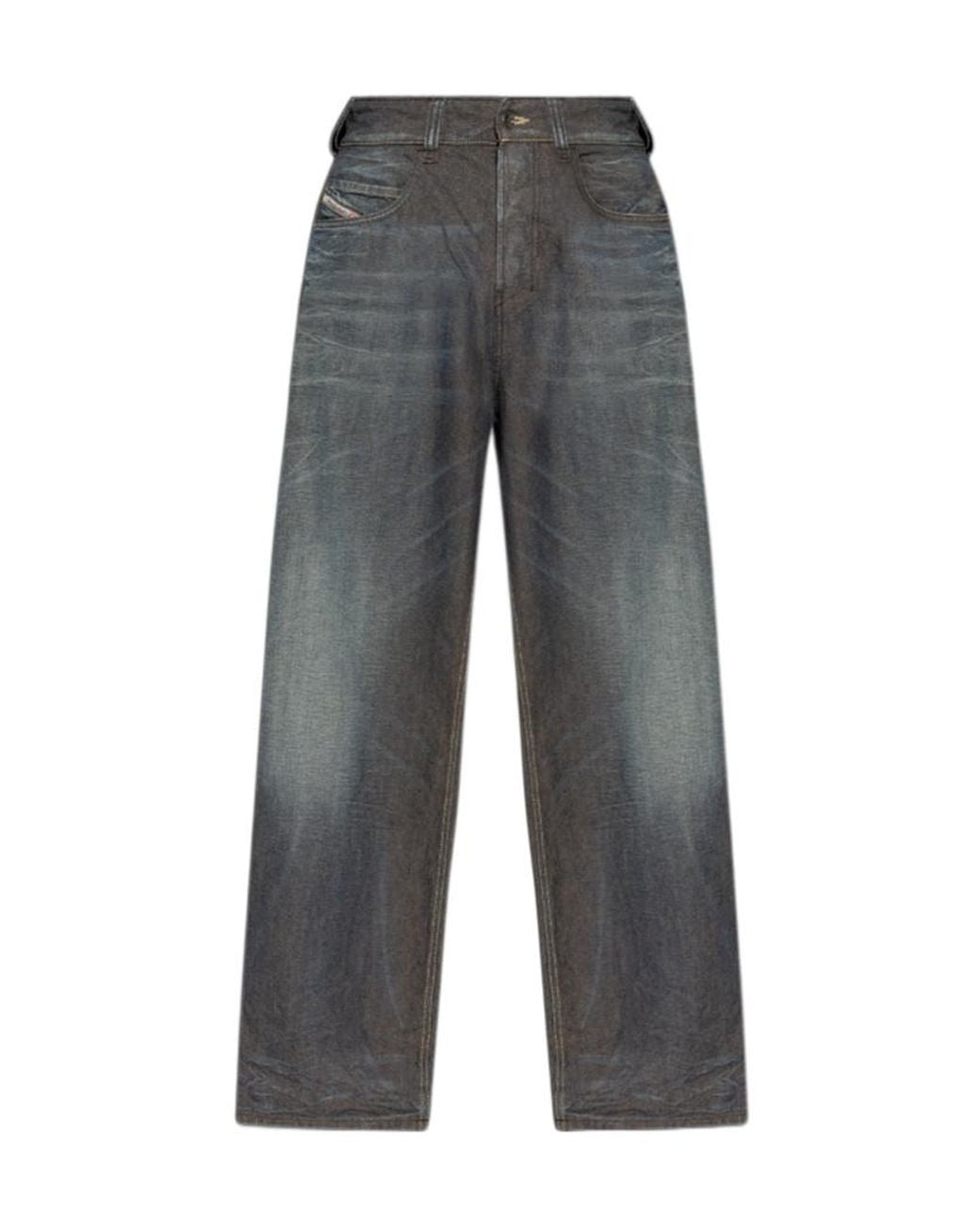 DIESEL Gray 1997 D-Enim-M Wide-Leg Jeans for men