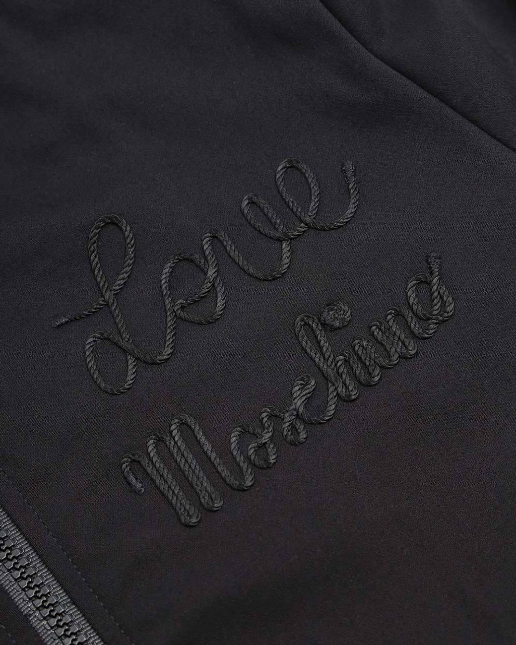 Moschino Black Short Style Logo Casual Jacket