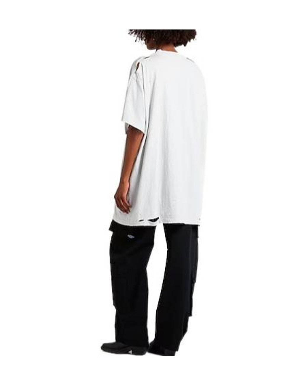 Balenciaga White Oversize-T-Shirts