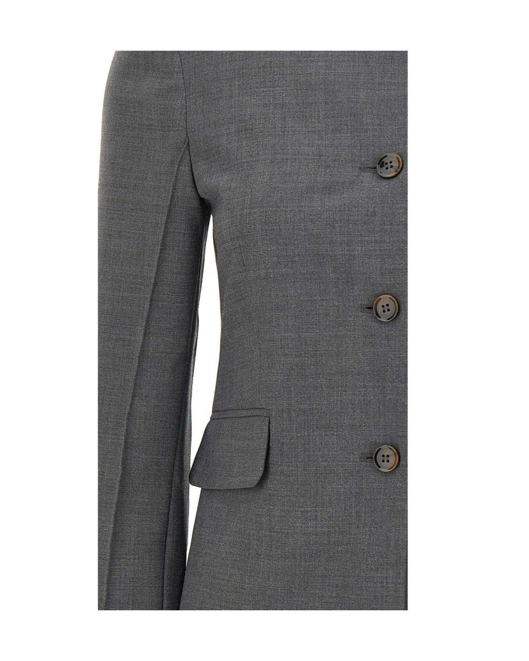 THE GARMENT Gray Grand Back Open-Back Blazer