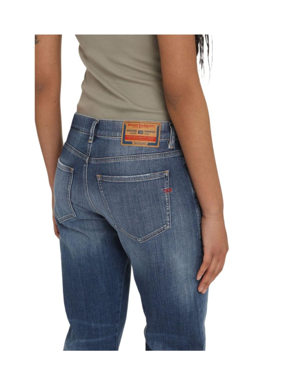DIESEL Blue High Waist Denim Jeans