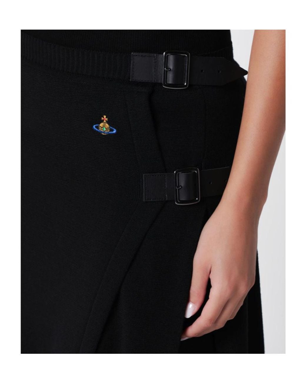 Vivienne Westwood Black Alex Kilt Pleated Pants