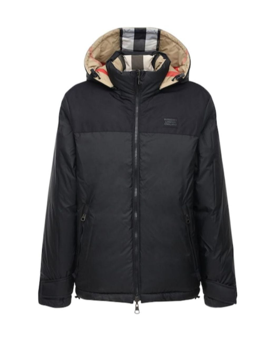 Burberry Brown Reversible Exaggerated Check Padded Jacket for men