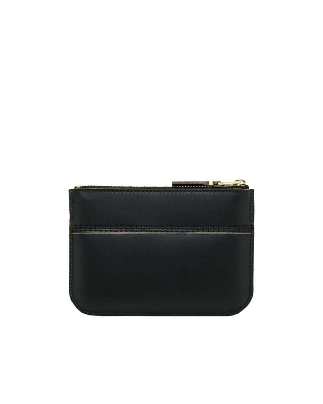 Comme des Garçons Black Comme Des Garçons Wallet Logo Stamp Small Pouch for men