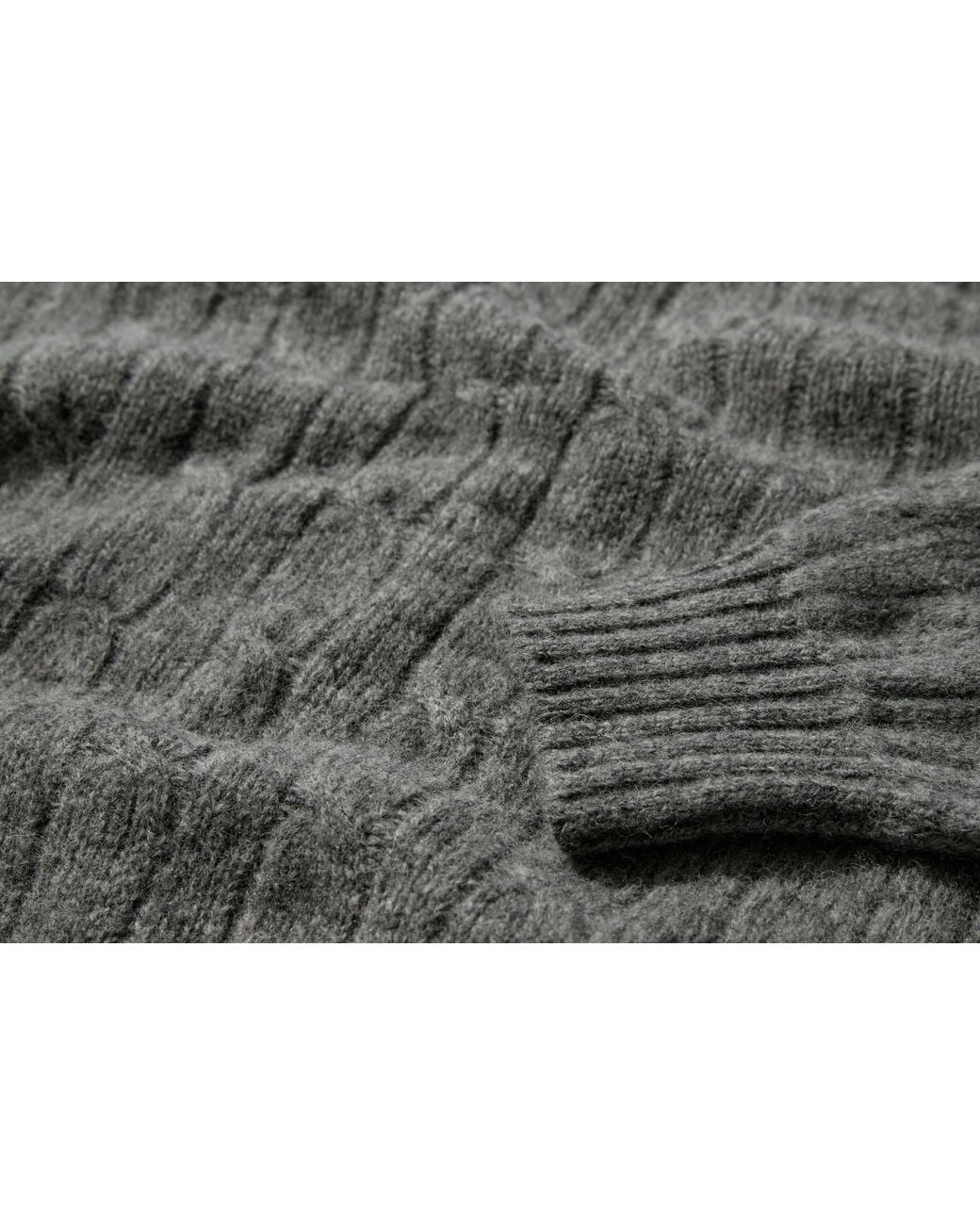 Drake's Gray Long-Sleeved Sweater for men