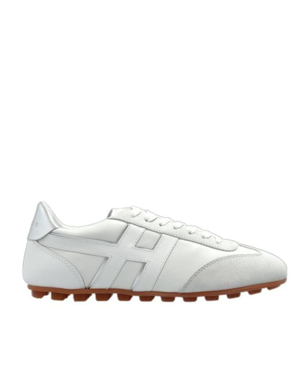 Hogan White Round-Toe Sneakers
