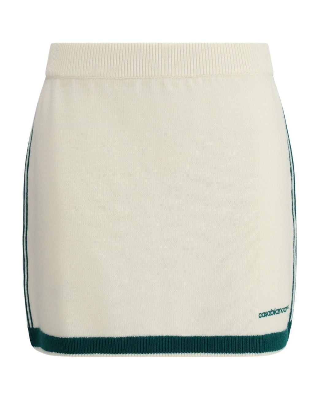 Casablanca Natural Knit Tennis Mini Skirt