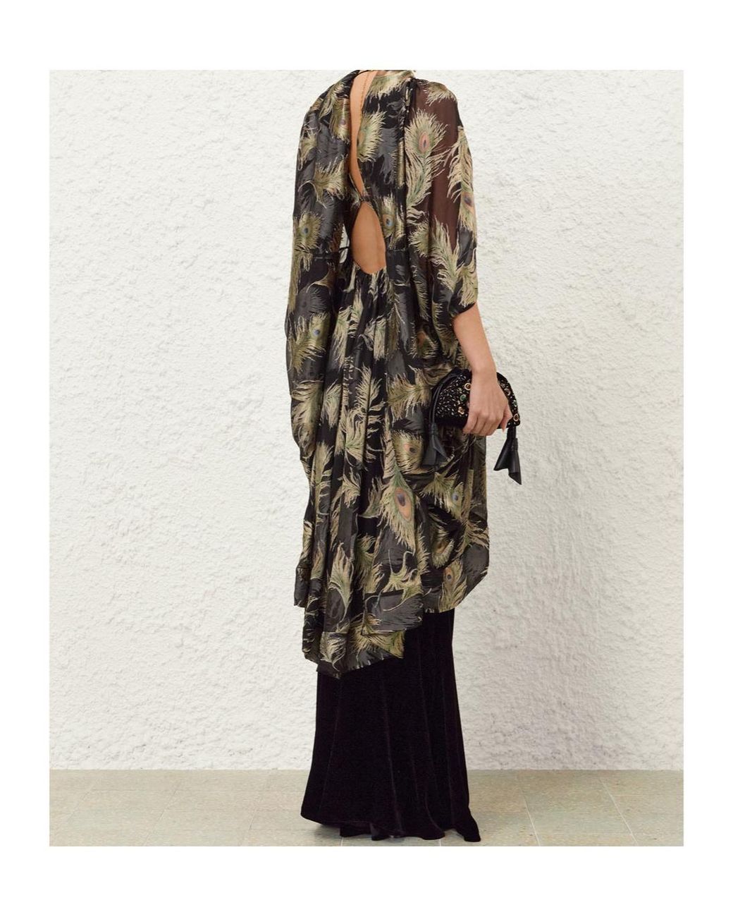 Zimmermann Green Ascent Burnout Halter Blouse