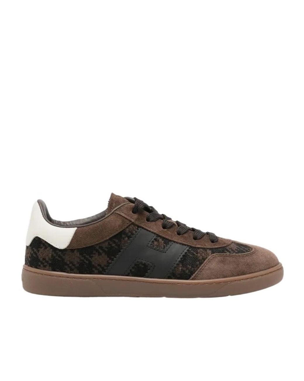 Hogan Brown Lace-Up Low-Top Casual Shoes