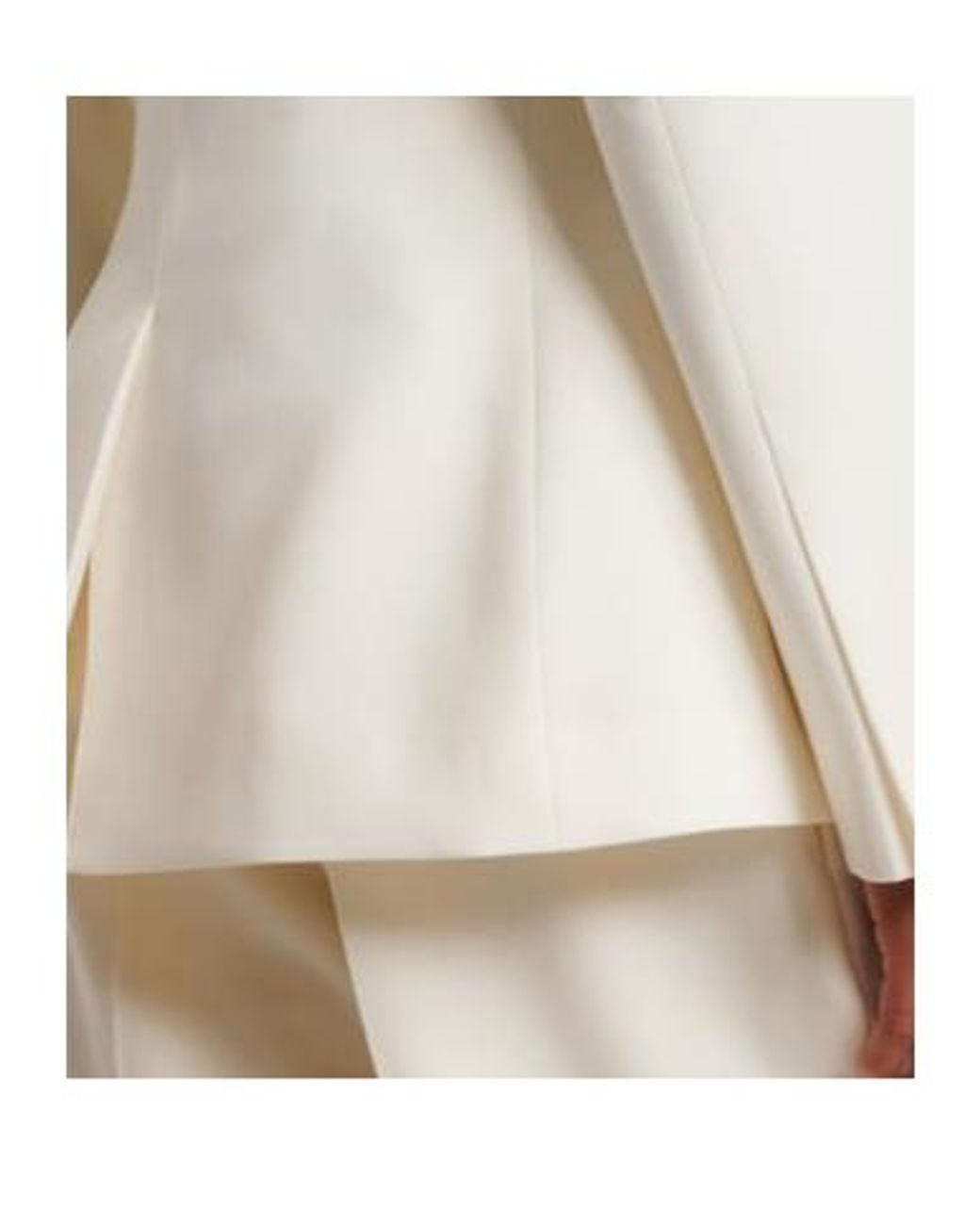 Rohe White Double-Breasted Virgin Wool Blazer