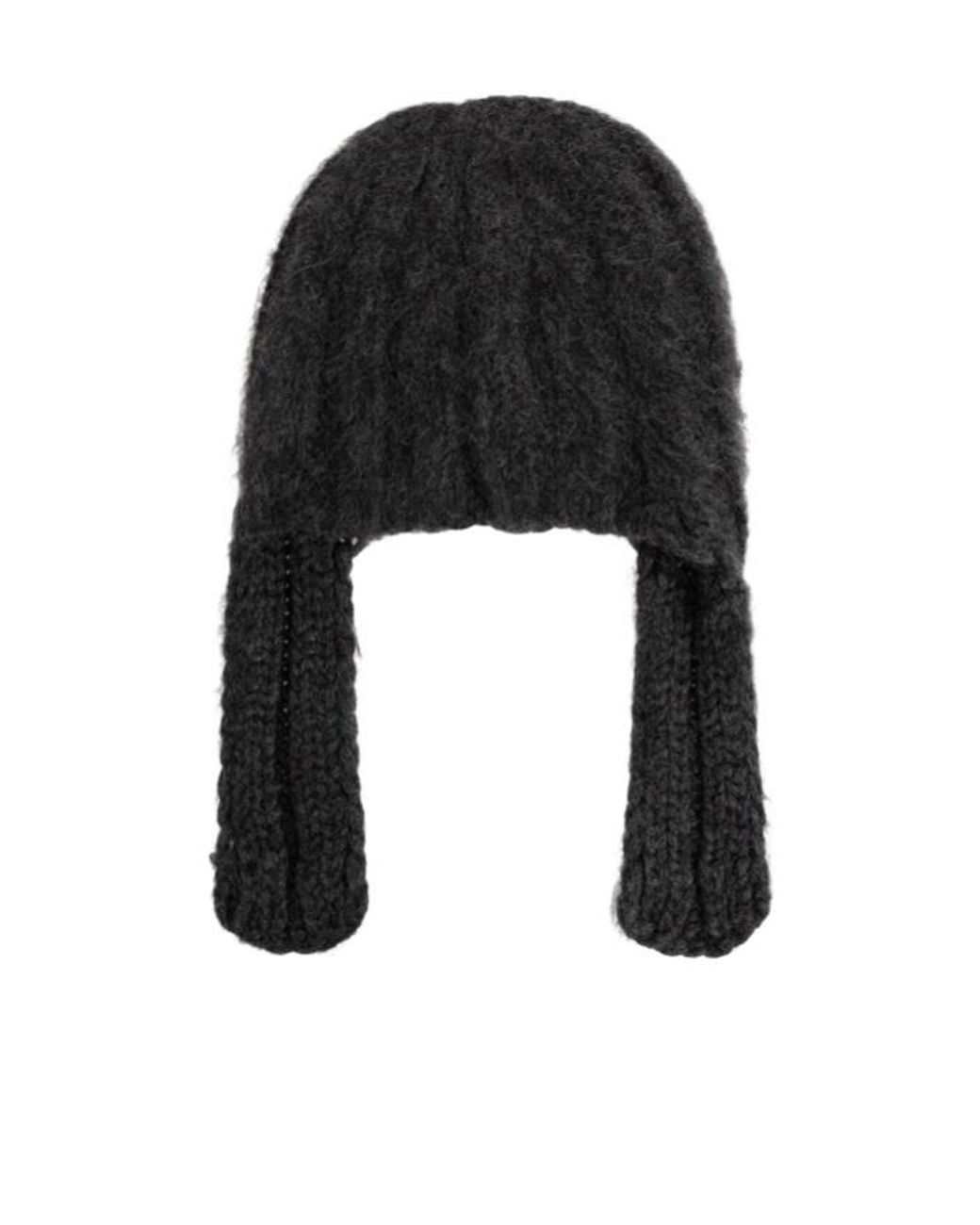 Maison Margiela Black Wool Beanie for men