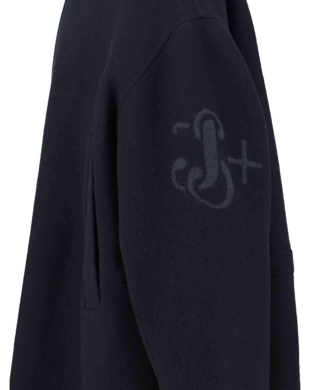 Jil Sander Black Zipped Hooded Jacket for men