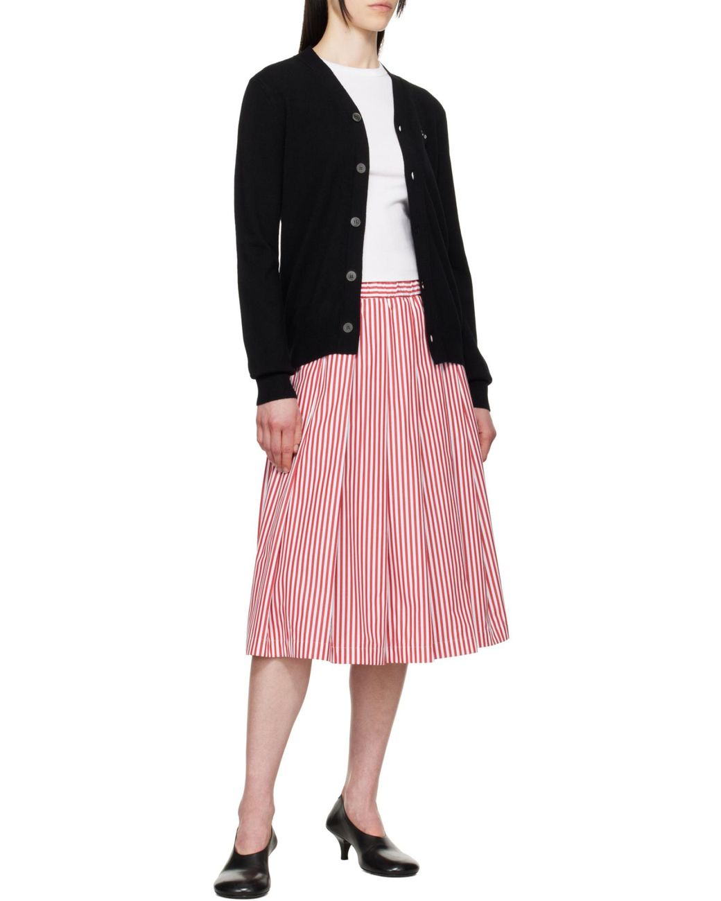 COMME DES GARÇONS PLAY Blue Comme Des Garçons Play Logo Patch Knitted Cardigan for men