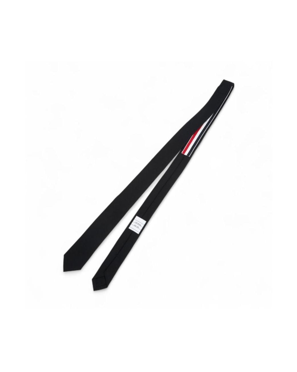 Thom Browne Black Twill Classic Tie for men