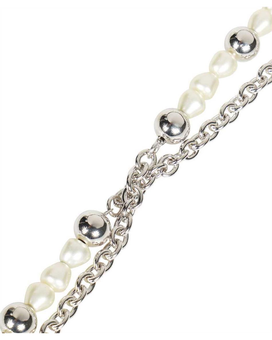 Dolce & Gabbana Metallic Logo Necklace for men