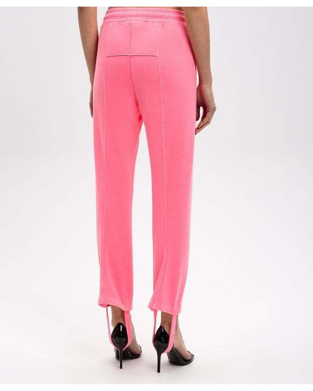 Vetements Pink Oval Logo Printed Jogging Pants