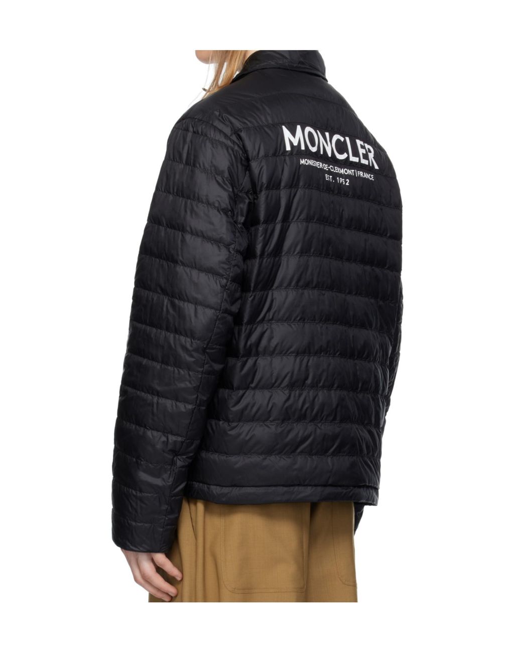 Moncler Black Cidone Reversible Down Shirt Jacket for men