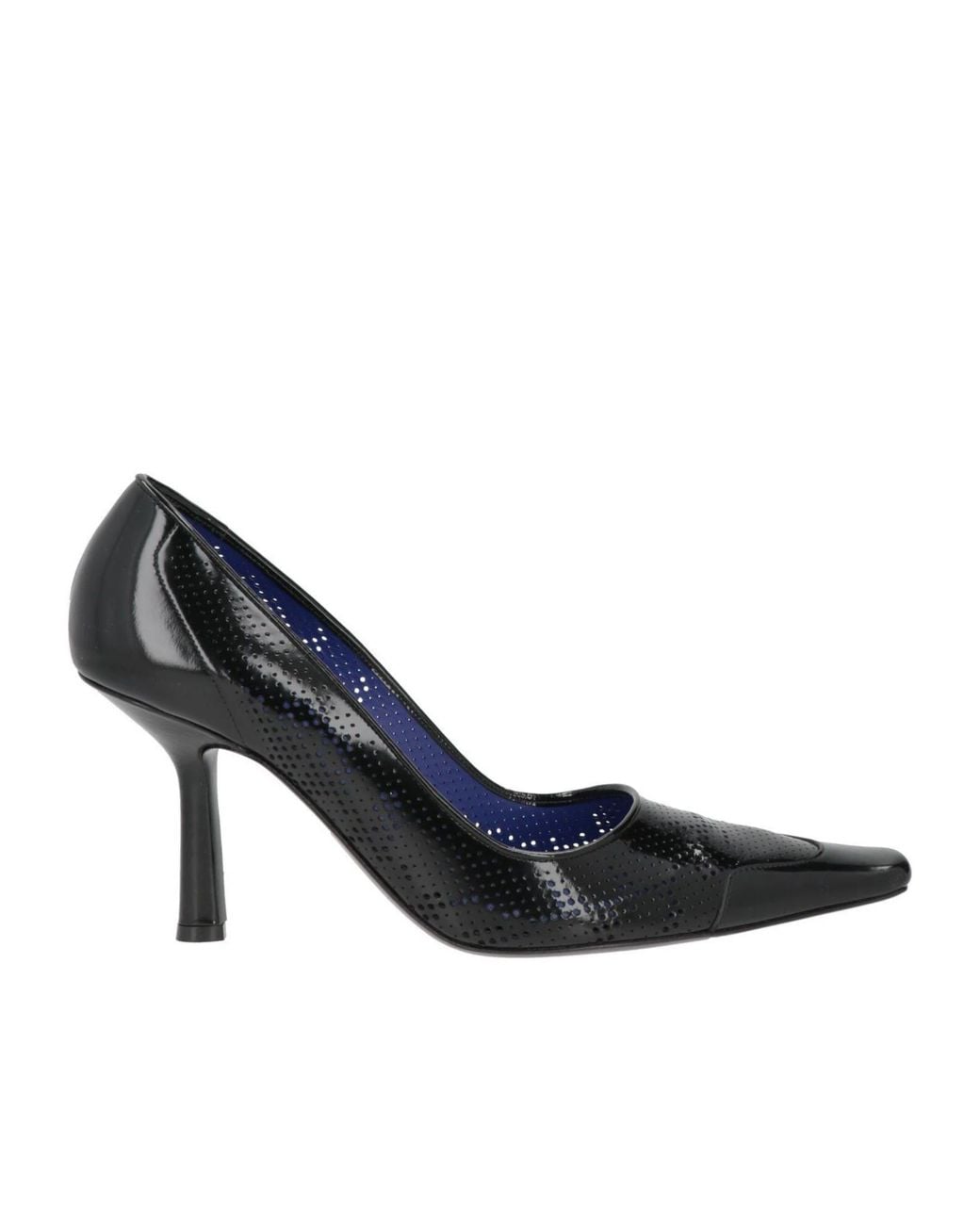 Burberry Black Simple Leather High Heels
