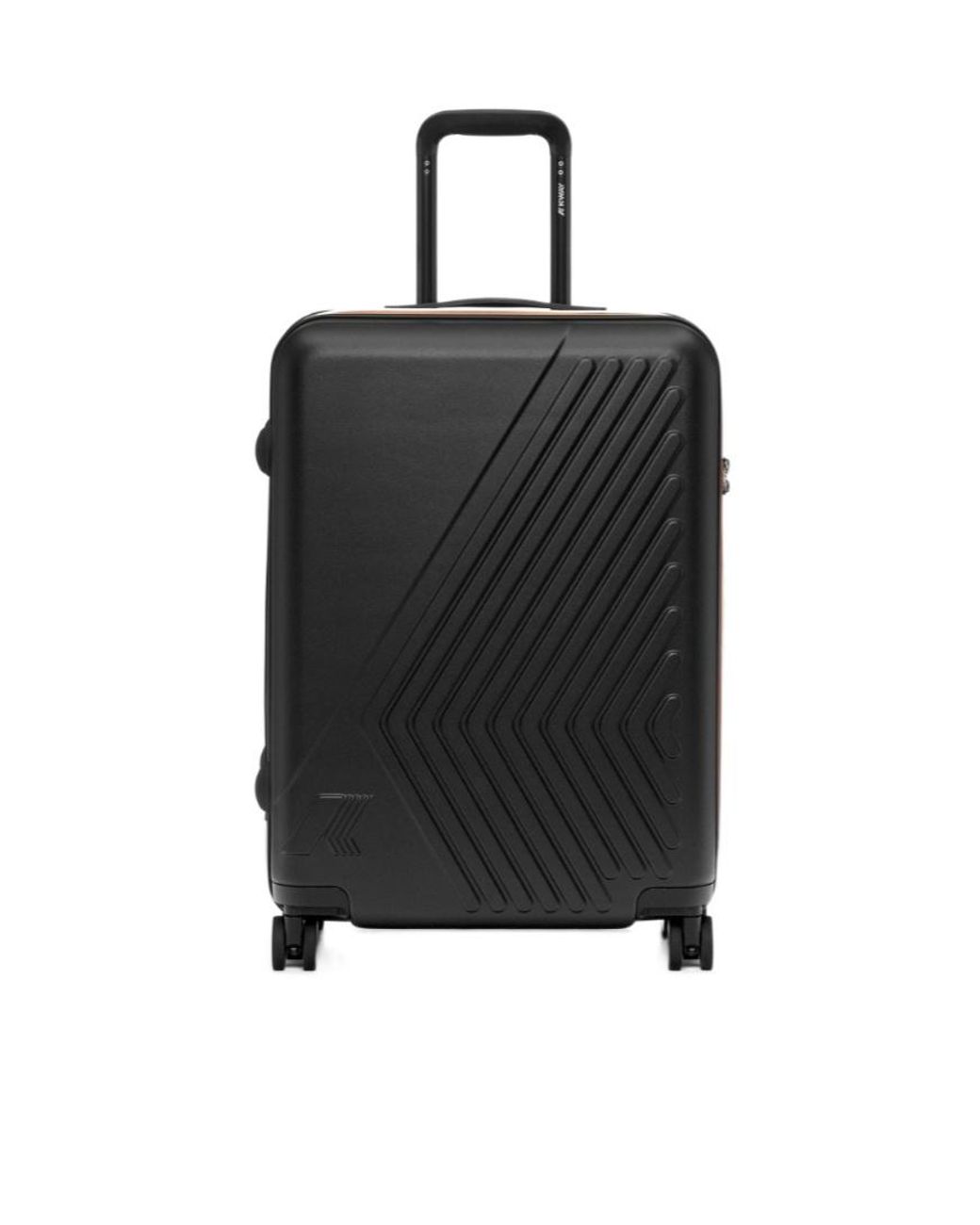 K-Way Black Eudoxieur Medium Trolley Suitcase for men