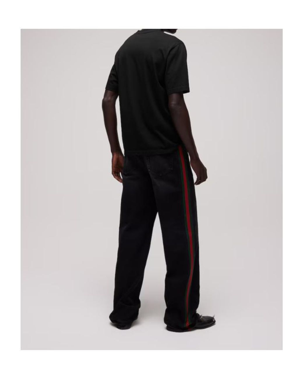 Gucci Black Cotton Jersey T-Shirt With Print for men