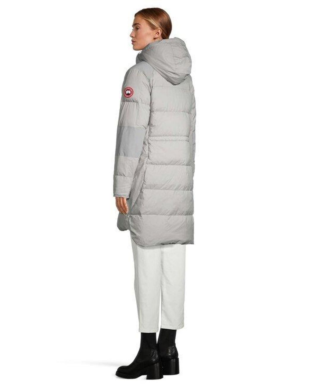 Canada Goose Gray Alliston Hooded Down Jacket