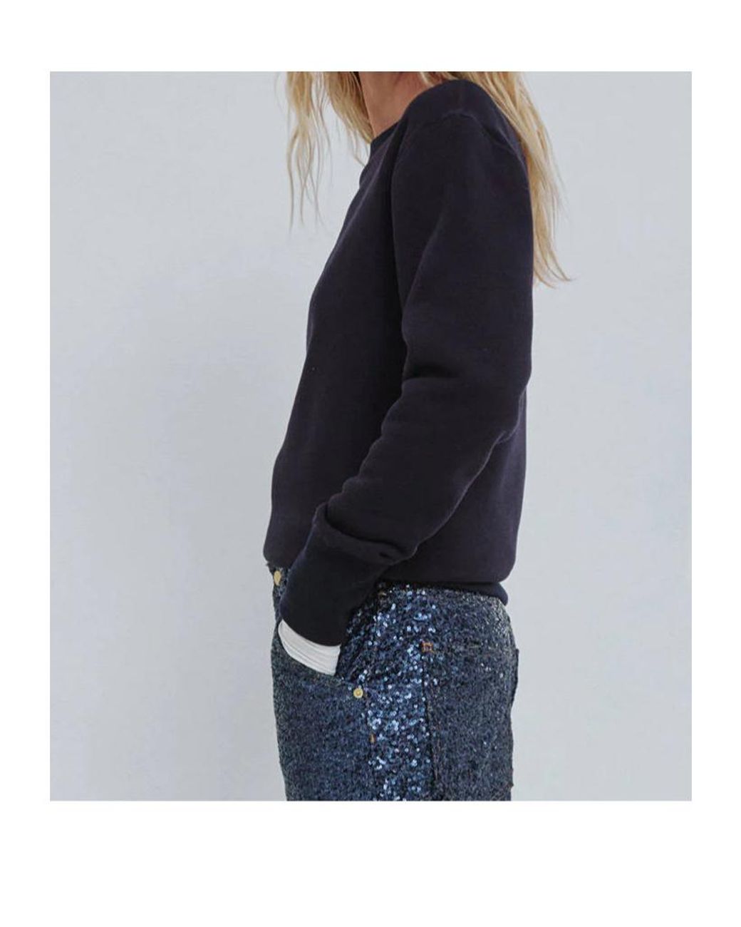 DARKPARK Blue Youll Never Take Me Off Sweatshirt