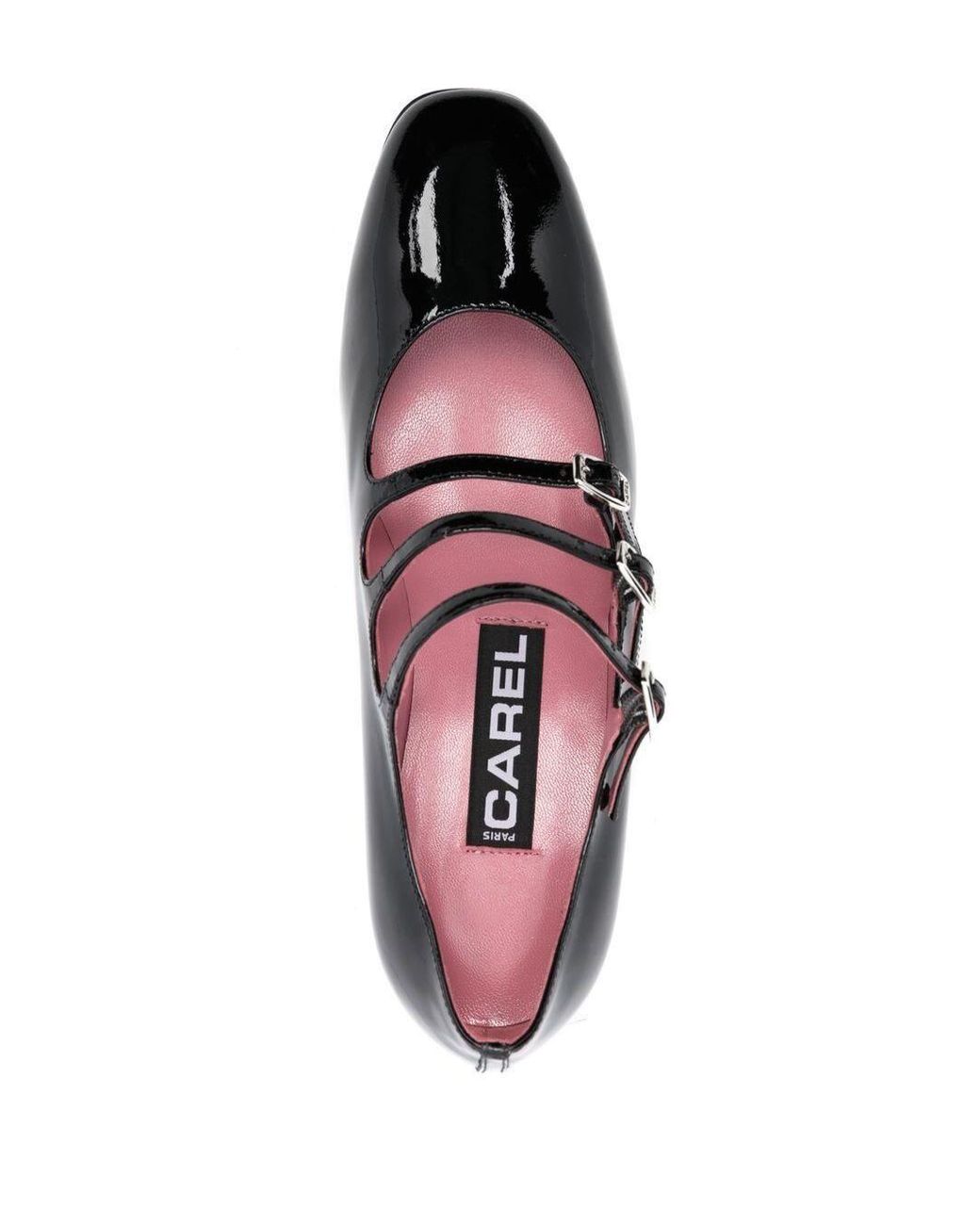 CAREL PARIS Black Carel Kina Mary Janes Pumps