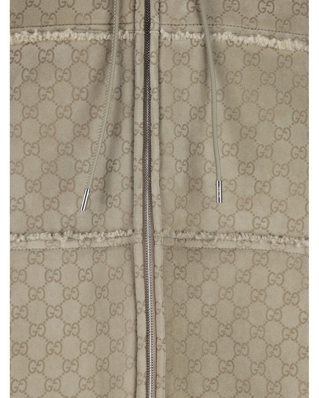 Gucci Multicolor Frayed Detailed Hooded Bomber Jacket for men