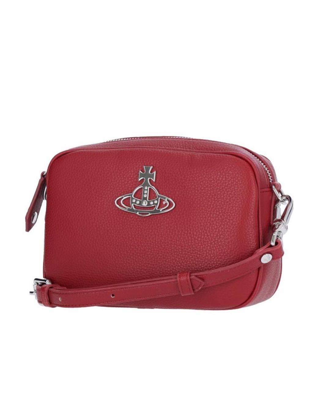 Vivienne Westwood Red Anna Orb-Plaque Crossbody Bag