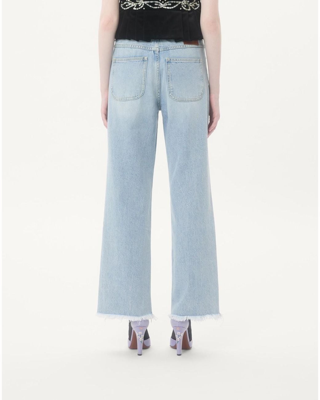 Valentino Blue Denim Trousers