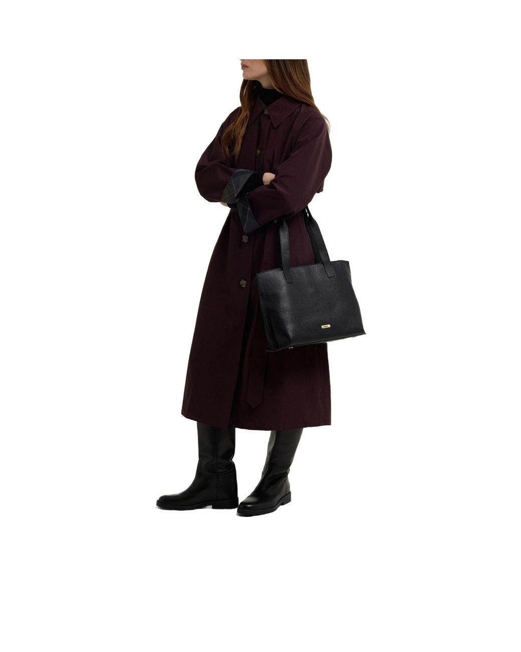 Barbour Black Solid Color Handbag