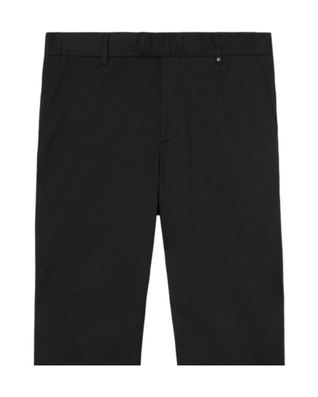 Burberry Black Slim-Cut Monogram-Motif Chinos for men