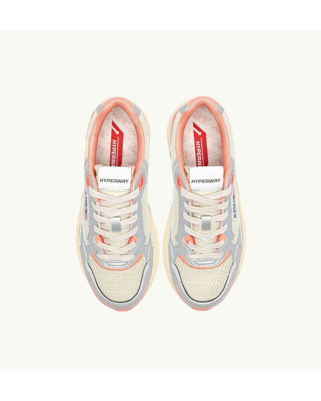 Autry White Hyperway Mesh Panel Sneakers