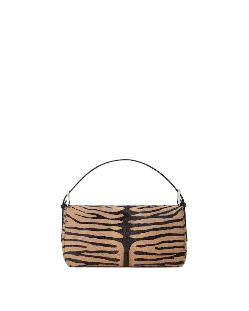 Fendi Metallic Baguette Tiger-Print Shoulder Bag