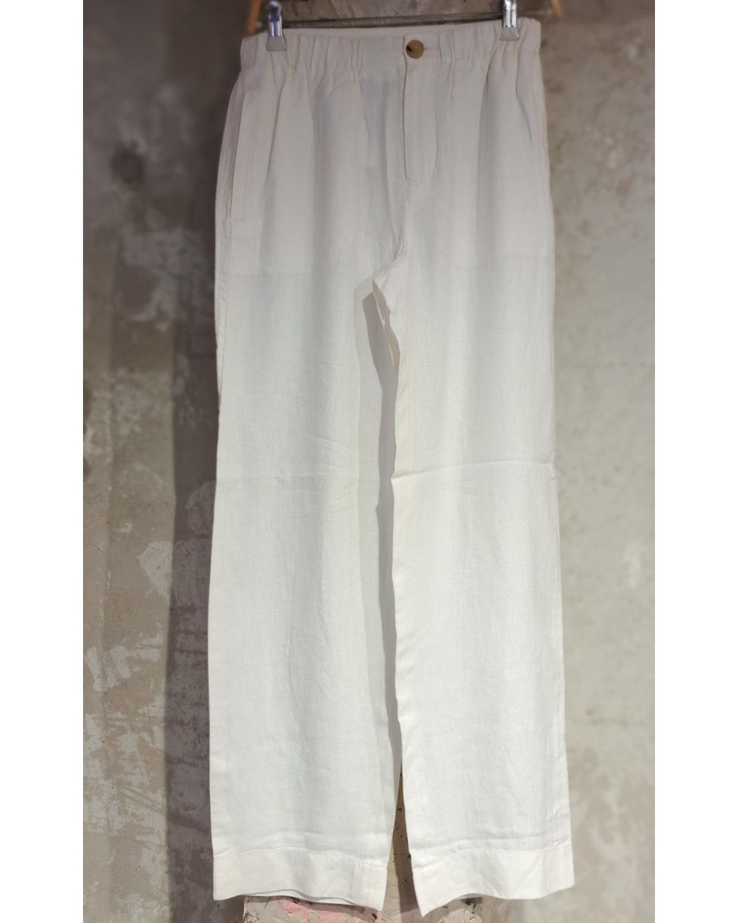 Vince Multicolor Elastic Waist Straight-Leg Pants