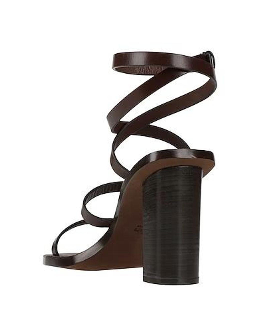 Max Mara Metallic Lace-Up Sandals
