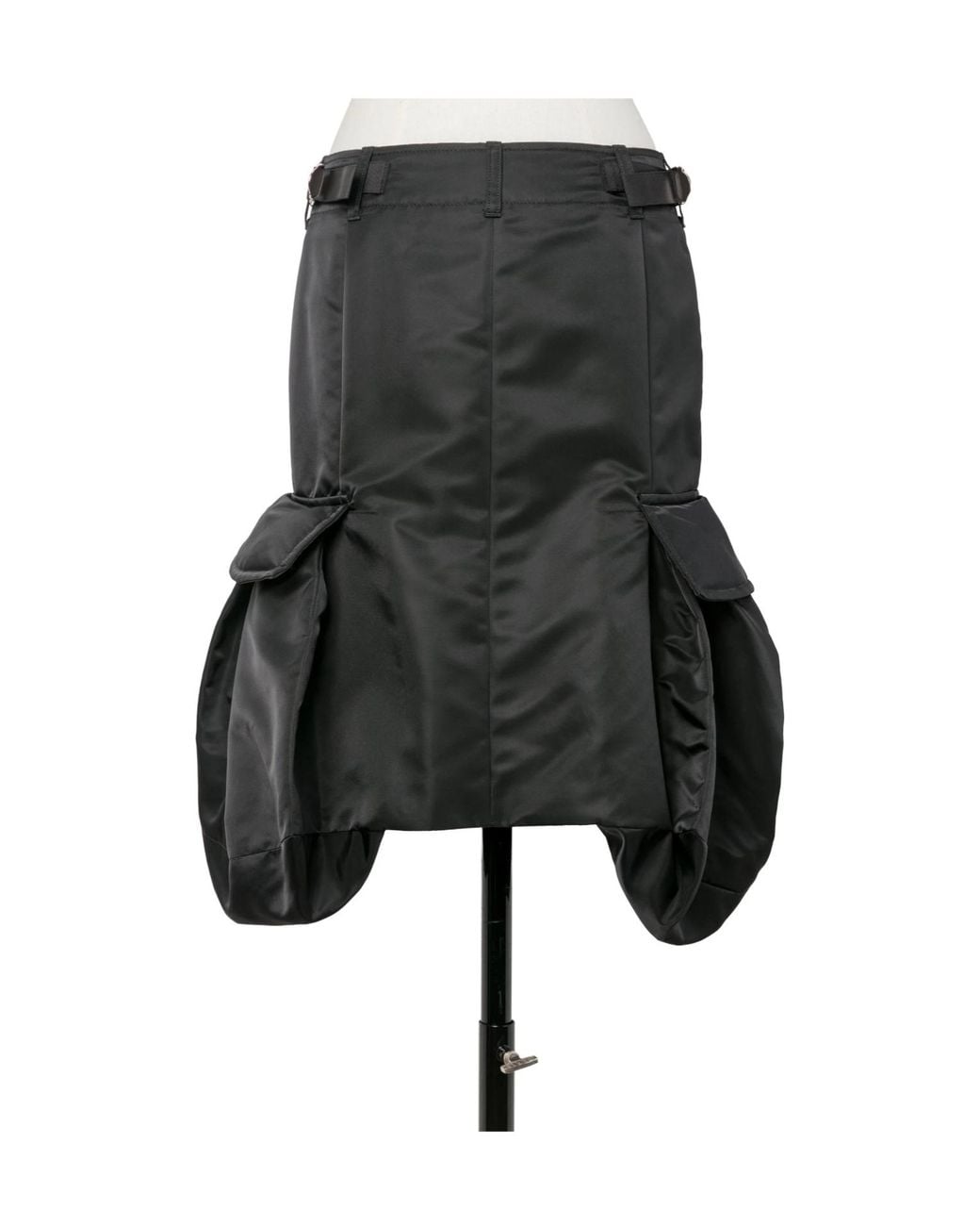 Sacai Gray Cargo-Pocket Straight Skirt